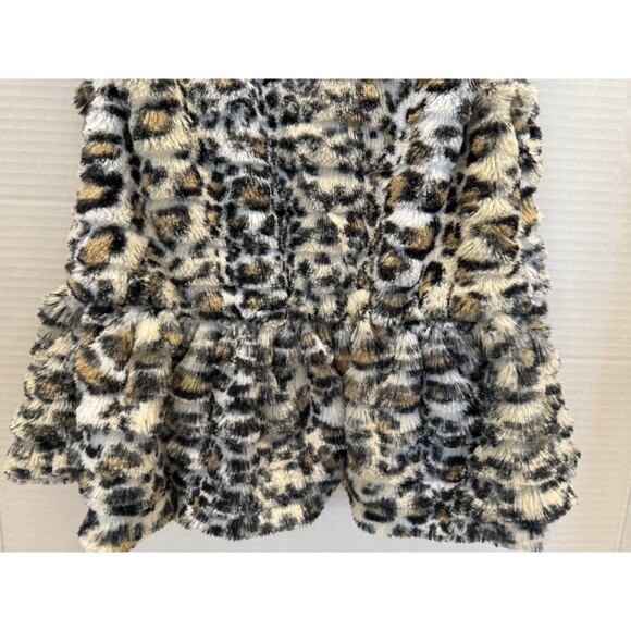 Little Lass  Adorable Leopard Faux Fur Sleeveless Top Infants size 24 mos - Picture 6 of 8